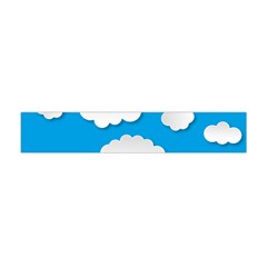 Clouds Sky Background Comic Flano Scarf (mini) by BangZart