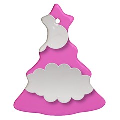 Clouds Sky Pink Comic Background Ornament (christmas Tree)  by BangZart