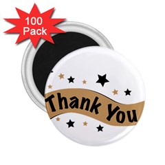 Thank You Lettering Thank You Ornament Banner 2 25  Magnets (100 Pack)  by BangZart