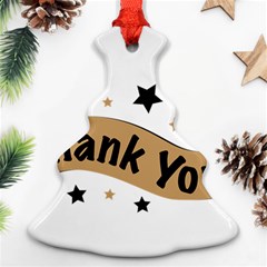 Thank You Lettering Thank You Ornament Banner Ornament (christmas Tree)  by BangZart