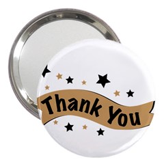 Thank You Lettering Thank You Ornament Banner 3  Handbag Mirrors by BangZart