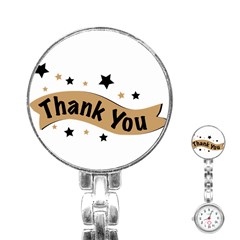 Thank You Lettering Thank You Ornament Banner Stainless Steel Nurses Watch by BangZart