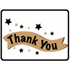 Thank You Lettering Thank You Ornament Banner Double Sided Fleece Blanket (large) 