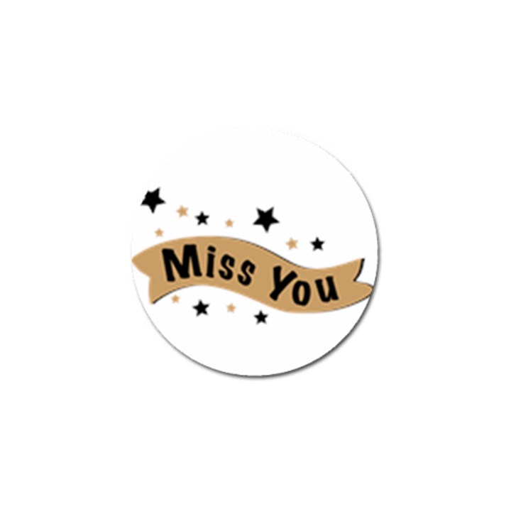 Lettering Miss You Banner Golf Ball Marker (10 pack)