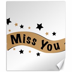 Lettering Miss You Banner Canvas 20  X 24   by BangZart