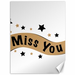 Lettering Miss You Banner Canvas 36  X 48   by BangZart