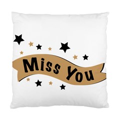 Lettering Miss You Banner Standard Cushion Case (two Sides) by BangZart