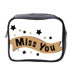 Lettering Miss You Banner Mini Toiletries Bag 2-side by BangZart