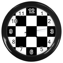 Grid Domino Bank And Black Wall Clocks (black) by BangZart