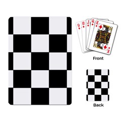 Grid Domino Bank And Black Playing Card by BangZart