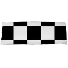 Grid Domino Bank And Black Body Pillow Case (dakimakura) by BangZart