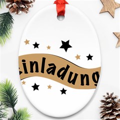 Einladung Lettering Invitation Banner Ornament (oval) by BangZart