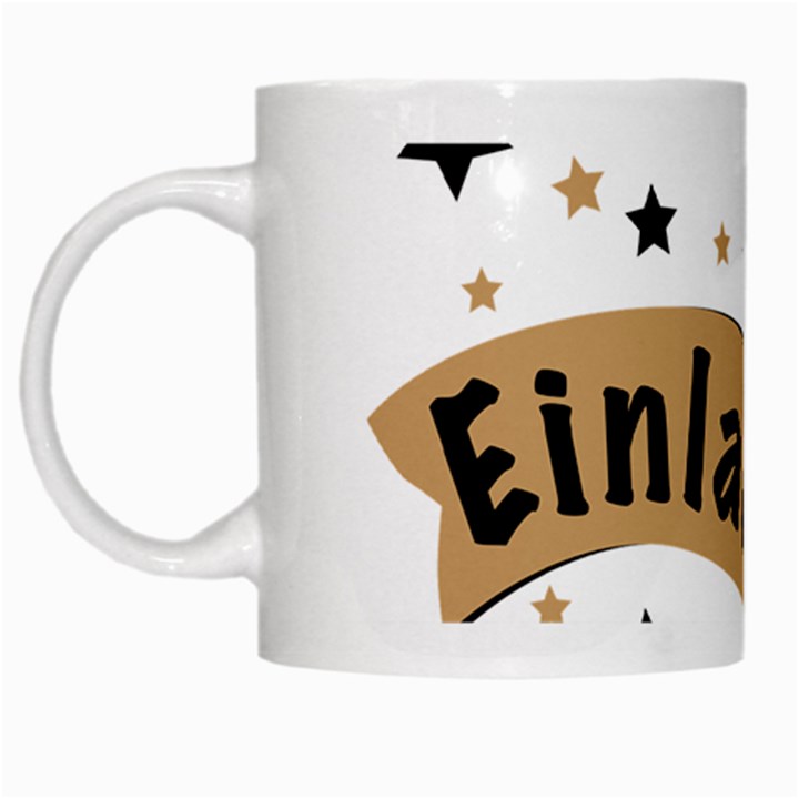 Einladung Lettering Invitation Banner White Mugs