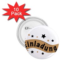 Einladung Lettering Invitation Banner 1 75  Buttons (10 Pack) by BangZart