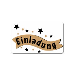 Einladung Lettering Invitation Banner Magnet (name Card) by BangZart