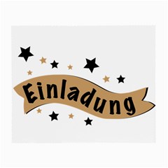 Einladung Lettering Invitation Banner Small Glasses Cloth by BangZart