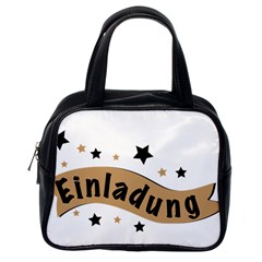 Einladung Lettering Invitation Banner Classic Handbags (one Side) by BangZart