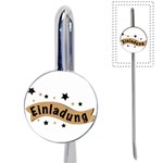 Einladung Lettering Invitation Banner Book Mark Front