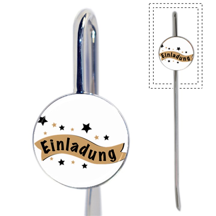 Einladung Lettering Invitation Banner Book Mark