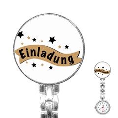 Einladung Lettering Invitation Banner Stainless Steel Nurses Watch by BangZart