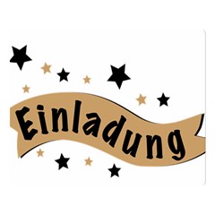 Einladung Lettering Invitation Banner Double Sided Flano Blanket (large)  by BangZart