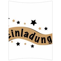 Einladung Lettering Invitation Banner Back Support Cushion