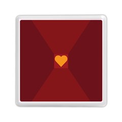 Heart Red Yellow Love Card Design Memory Card Reader (square)  by BangZart