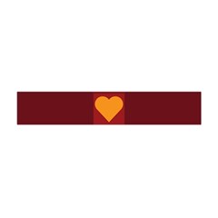 Heart Red Yellow Love Card Design Flano Scarf (mini) by BangZart