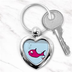 Fish Swarm Meeresbewohner Creature Key Chains (heart)  by BangZart