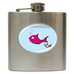 Fish Swarm Meeresbewohner Creature Hip Flask (6 Oz) by BangZart