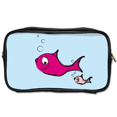 Fish Swarm Meeresbewohner Creature Toiletries Bags 2-side by BangZart