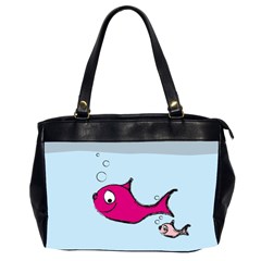 Fish Swarm Meeresbewohner Creature Office Handbags (2 Sides)  by BangZart