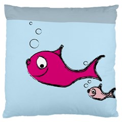 Fish Swarm Meeresbewohner Creature Standard Flano Cushion Case (one Side) by BangZart