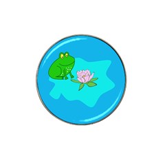 Frog Flower Lilypad Lily Pad Water Hat Clip Ball Marker by BangZart