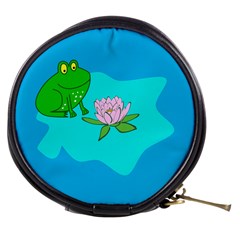 Frog Flower Lilypad Lily Pad Water Mini Makeup Bags by BangZart