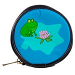 Frog Flower Lilypad Lily Pad Water Mini Makeup Bags Back