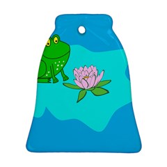 Frog Flower Lilypad Lily Pad Water Ornament (bell) by BangZart