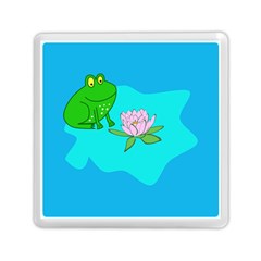 Frog Flower Lilypad Lily Pad Water Memory Card Reader (square)  by BangZart