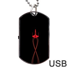 Ship Space Spaceship Dog Tag Usb Flash (one Side) by BangZart