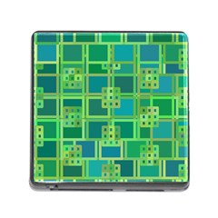 Green Abstract Geometric Memory Card Reader (square) by BangZart