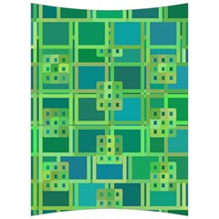 Green Abstract Geometric Back Support Cushion