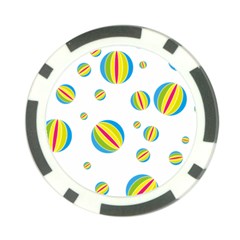 Balloon Ball District Colorful Poker Chip Card Guard (10 Pack) by BangZart