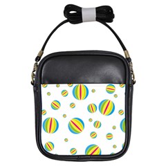 Balloon Ball District Colorful Girls Sling Bags by BangZart