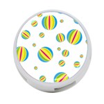 Balloon Ball District Colorful 4-Port USB Hub (One Side) Front