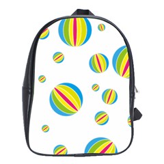 Balloon Ball District Colorful School Bag (xl) by BangZart