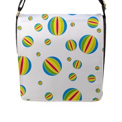 Balloon Ball District Colorful Flap Messenger Bag (l) 