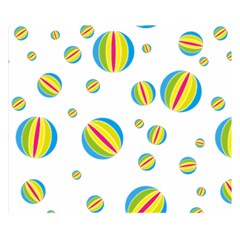 Balloon Ball District Colorful Double Sided Flano Blanket (small)  by BangZart