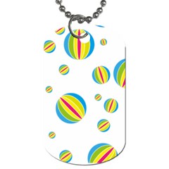 Balloon Ball District Colorful Dog Tag (one Side) by BangZart