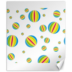 Balloon Ball District Colorful Canvas 8  X 10  by BangZart