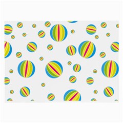 Balloon Ball District Colorful Large Glasses Cloth (2-side) by BangZart